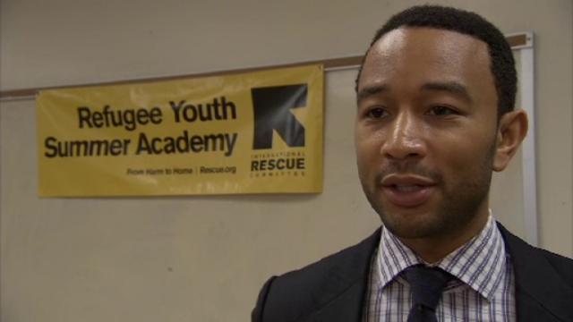 John Legend at the IRC Refugee Youth Summer Academy