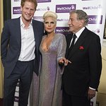 Prince Harry Meets Lady Gaga And Tony Bennett At Charity Concert