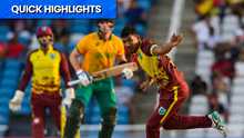 Quick Highlights: West Indies v South Africa, 2nd T20I