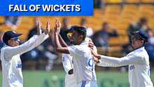 All Wickets: India v England, 5th Test, Day 3