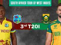 Match Stream: West Indies vs South Africa, 3rd T20I, South Africa tour of West Indies, 2024