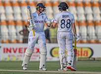 Root surpassed Cook to become England's highest run getter in Test history.