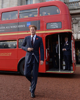Prince Harry meets supporters of the Royal British Legion's London Poppy Day appeal