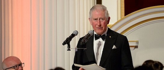 The Prince of Wales attends a dinner in support of the Australian Bushfires Appeal